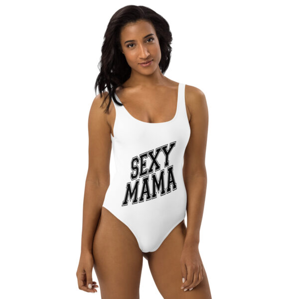 Sexy Mama One-Piece Swimsuit - Chlorine-Resistant, Flattering Fit, Scoop Neckline