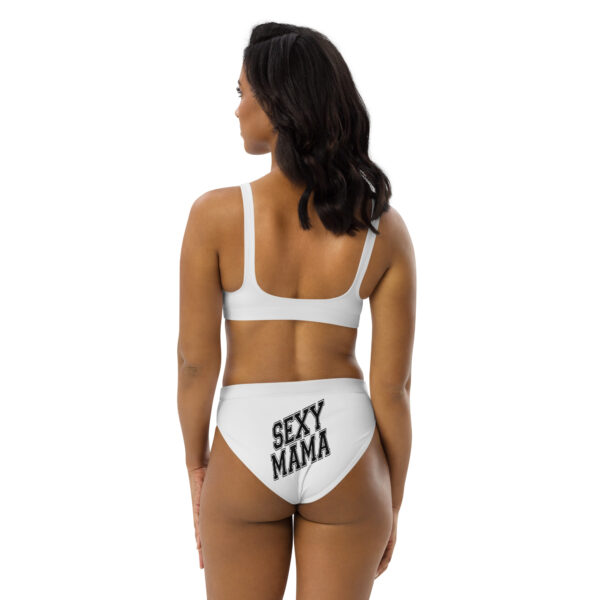 Sexy Mama High-Waisted Bikini - Recycled Polyester, Comfort Fit with Removable Pads - Image 9