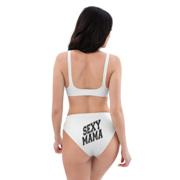 Sexy Mama High-Waisted Bikini - Recycled Polyester, Comfort Fit with Removable Pads - Image 16