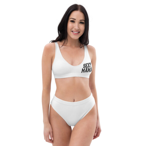 Sexy Mama High-Waisted Bikini - Recycled Polyester, Comfort Fit with Removable Pads