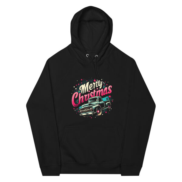 Merry Christmas - Unisex Truck Raglan Hoodie