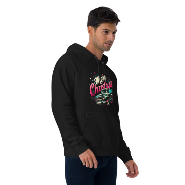 Merry Christmas Unisex Eco Raglan Hoodie | Organic Cotton Blend | Stylish & Comfortable - Image 24