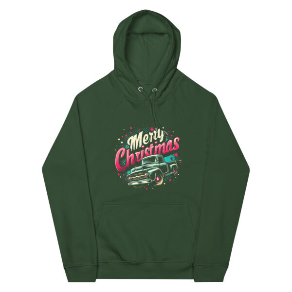 Merry Christmas Unisex Eco Raglan Hoodie | Organic Cotton Blend | Stylish & Comfortable - Image 21