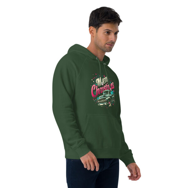 Merry Christmas Unisex Eco Raglan Hoodie | Organic Cotton Blend | Stylish & Comfortable - Image 36