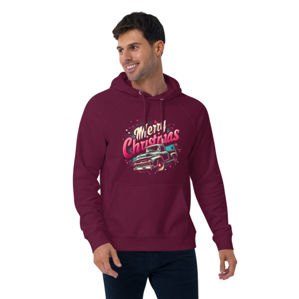 Merry Christmas Unisex Eco Raglan Hoodie | Organic Cotton Blend | Stylish & Comfortable - Image 26
