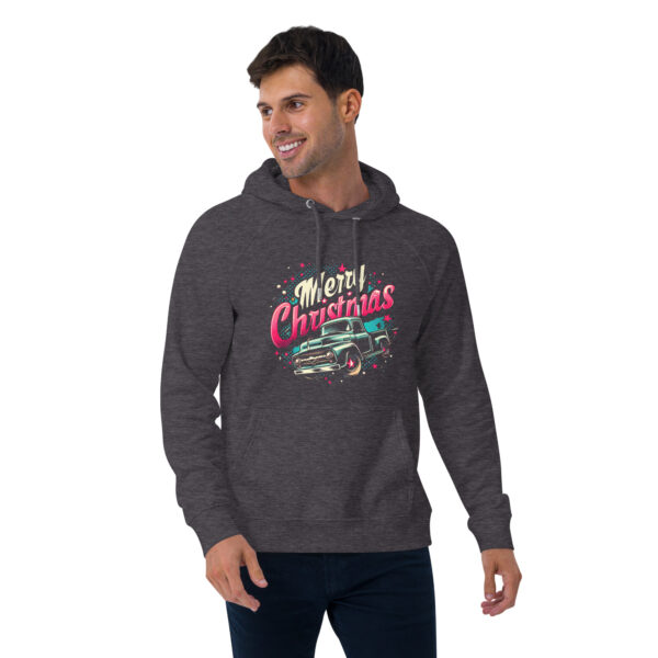 Merry Christmas Unisex Eco Raglan Hoodie | Organic Cotton Blend | Stylish & Comfortable - Image 30