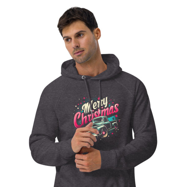 Merry Christmas Unisex Eco Raglan Hoodie | Organic Cotton Blend | Stylish & Comfortable - Image 31