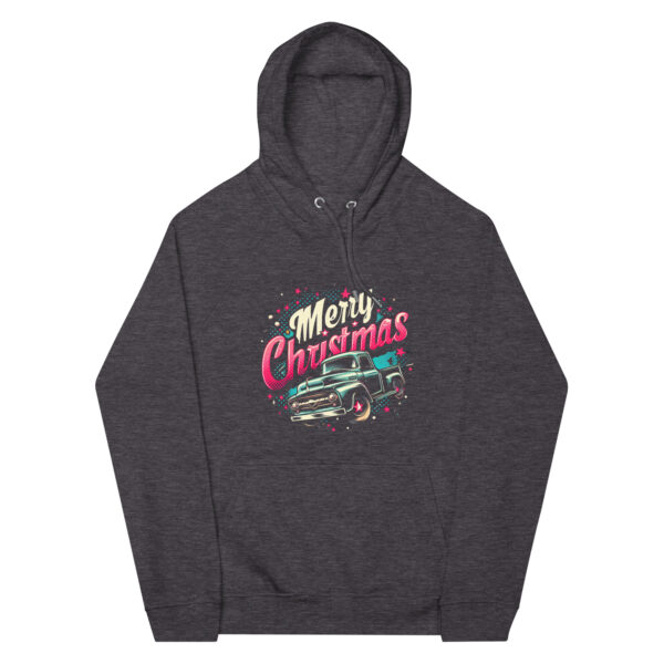 Merry Christmas Unisex Eco Raglan Hoodie | Organic Cotton Blend | Stylish & Comfortable - Image 15