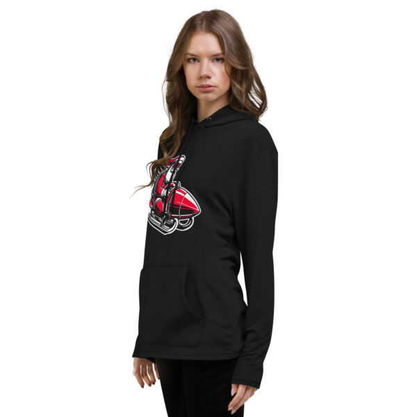 Merry Christmas Santa Chillin' Rocket Boyfriend and Girlfriend Hoodie | Lightweight & Breathable | Cotton-Polyester Blend - Image 11