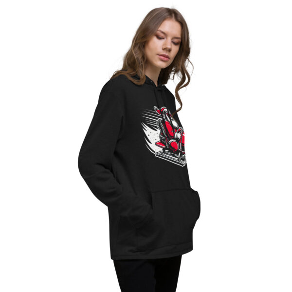 Merry Christmas Santa Chillin' Rocket Boyfriend and Girlfriend Hoodie | Lightweight & Breathable | Cotton-Polyester Blend - Image 13