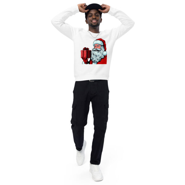 Merry Christmas Vintage Santa Sweatshirt - Organic Unisex Comfort - Image 11