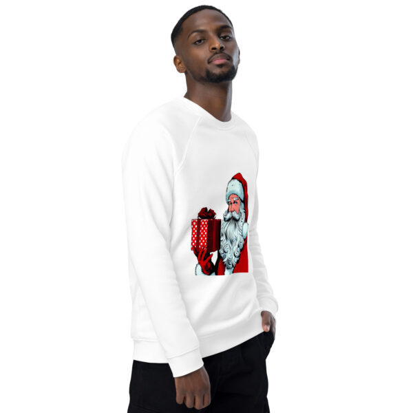 Merry Christmas Vintage Santa Sweatshirt - Organic Unisex Comfort - Image 12