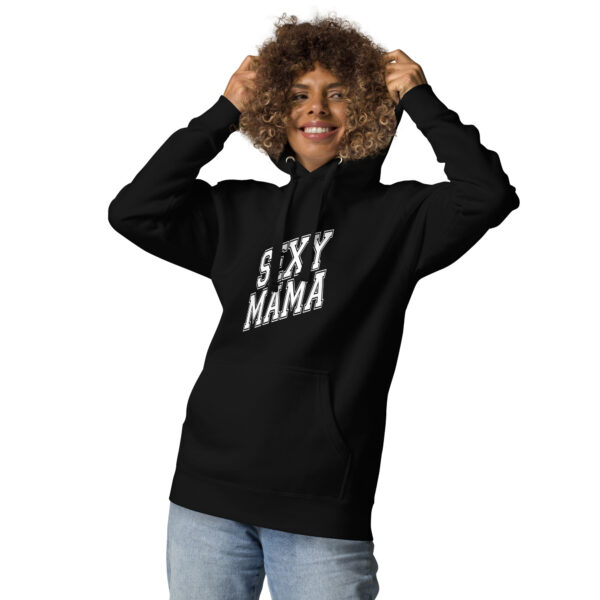 Sexy Mama One-Piece Hoodie - Classic Cotton-Blend Streetwear with Cozy Hood and Pouch Pocket - Image 2