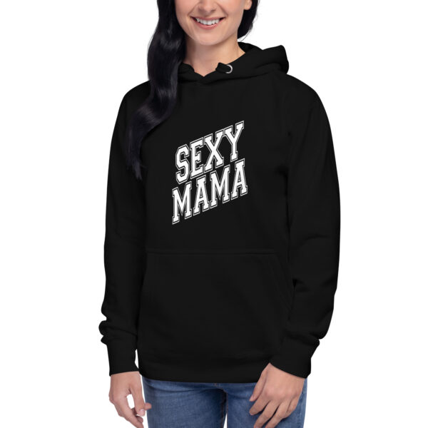 Sexy Mama One-Piece Hoodie - Classic Cotton-Blend Streetwear with Cozy Hood and Pouch Pocket - Image 5