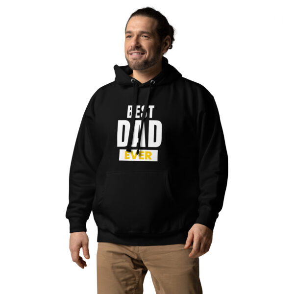 Best Dad Ever Hoodie - 100% Cotton, Classic Streetwear, Warm & Cozy - Image 2