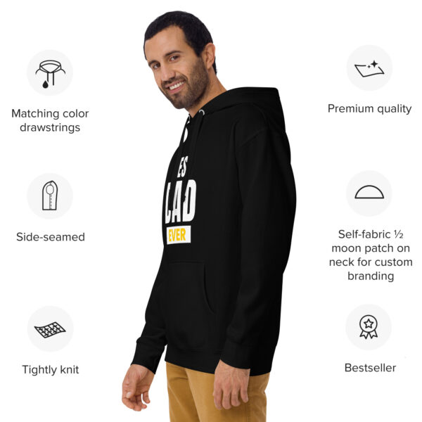 Best Dad Ever Hoodie - 100% Cotton, Classic Streetwear, Warm & Cozy - Image 12