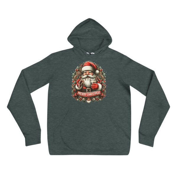 Merry Christmas - Vintage Santa Boyfriend and Girlfriend Hoodie