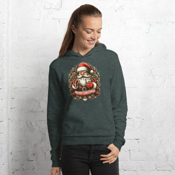 Merry Christmas - Vintage Santa Boyfriend and Girlfriend Hoodie - Image 22