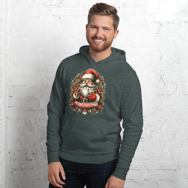 Merry Christmas - Vintage Santa Boyfriend and Girlfriend Hoodie - Image 23