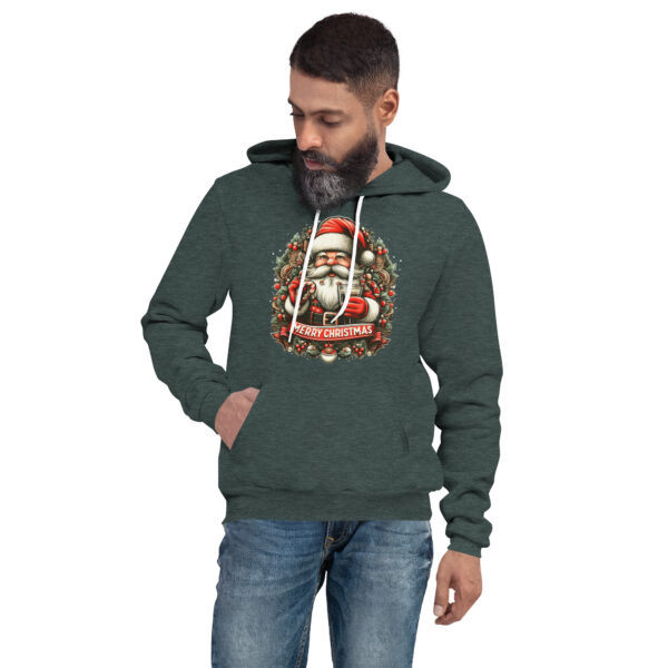 Merry Christmas - Vintage Santa Boyfriend and Girlfriend Hoodie - Image 24