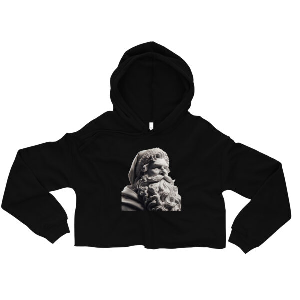 Merry Christmas - Santa Classica Crop Hoodie | Fashionable Raw Hem | Cozy Cotton Blend - Image 5