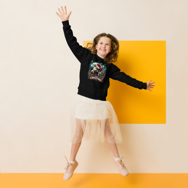 Merry Christmas Unicorn Kids Crewneck | Soft Fleece Unisex Sweatshirt | OEKO-TEX Certified - Image 2