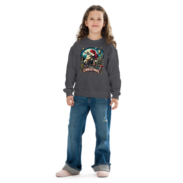 Merry Christmas Unicorn Kids Crewneck | Soft Fleece Unisex Sweatshirt | OEKO-TEX Certified - Image 31
