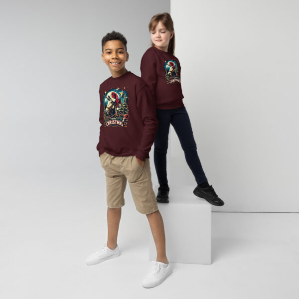 Merry Christmas Unicorn Kids Crewneck | Soft Fleece Unisex Sweatshirt | OEKO-TEX Certified - Image 19