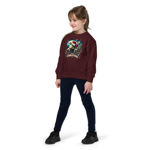Merry Christmas Unicorn Kids Crewneck | Soft Fleece Unisex Sweatshirt | OEKO-TEX Certified - Image 20