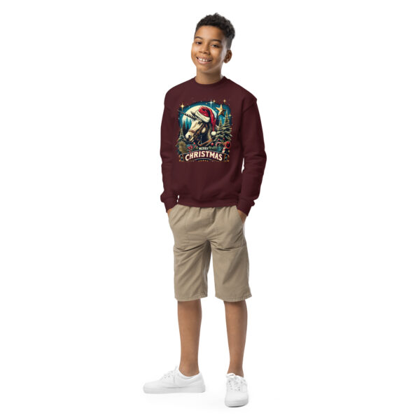 Merry Christmas Unicorn Kids Crewneck | Soft Fleece Unisex Sweatshirt | OEKO-TEX Certified - Image 22