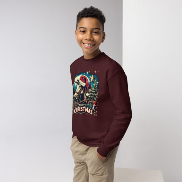 Merry Christmas Unicorn Kids Crewneck | Soft Fleece Unisex Sweatshirt | OEKO-TEX Certified - Image 21