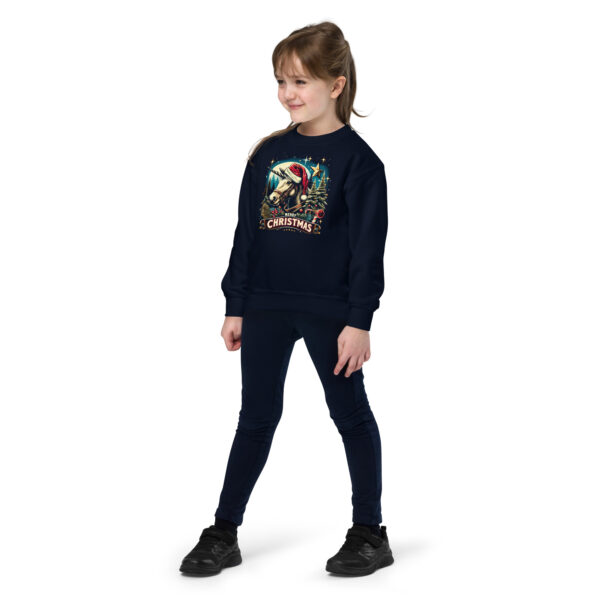 Merry Christmas Unicorn Kids Crewneck | Soft Fleece Unisex Sweatshirt | OEKO-TEX Certified - Image 11