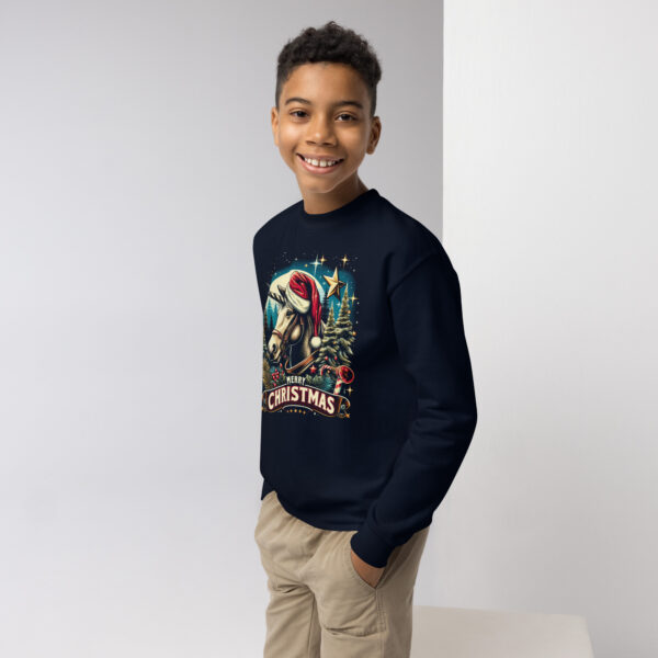 Merry Christmas Unicorn Kids Crewneck | Soft Fleece Unisex Sweatshirt | OEKO-TEX Certified - Image 12