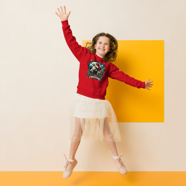 Merry Christmas Unicorn Kids Crewneck | Soft Fleece Unisex Sweatshirt | OEKO-TEX Certified - Image 24
