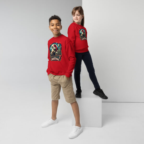 Merry Christmas Unicorn Kids Crewneck | Soft Fleece Unisex Sweatshirt | OEKO-TEX Certified - Image 25