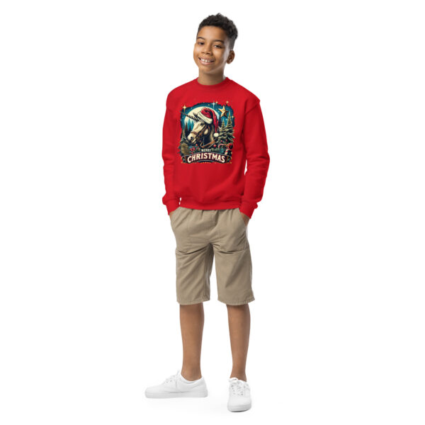 Merry Christmas Unicorn Kids Crewneck | Soft Fleece Unisex Sweatshirt | OEKO-TEX Certified - Image 27