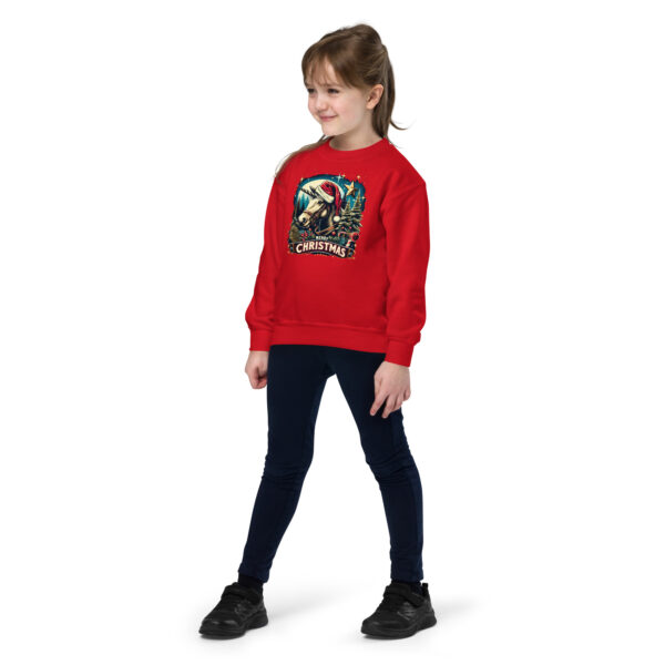 Merry Christmas Unicorn Kids Crewneck | Soft Fleece Unisex Sweatshirt | OEKO-TEX Certified - Image 29