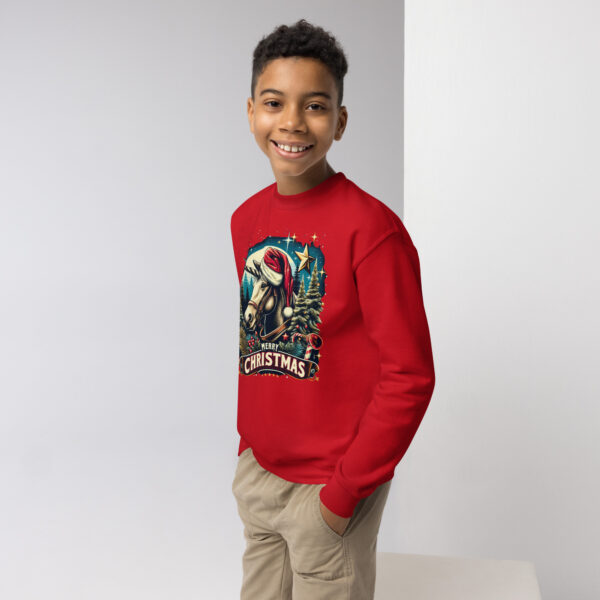 Merry Christmas Unicorn Kids Crewneck | Soft Fleece Unisex Sweatshirt | OEKO-TEX Certified - Image 28