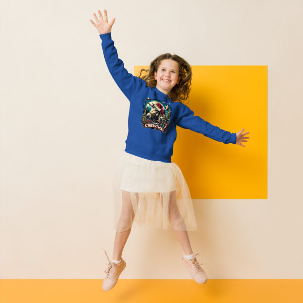 Merry Christmas Unicorn Kids Crewneck | Soft Fleece Unisex Sweatshirt | OEKO-TEX Certified - Image 37