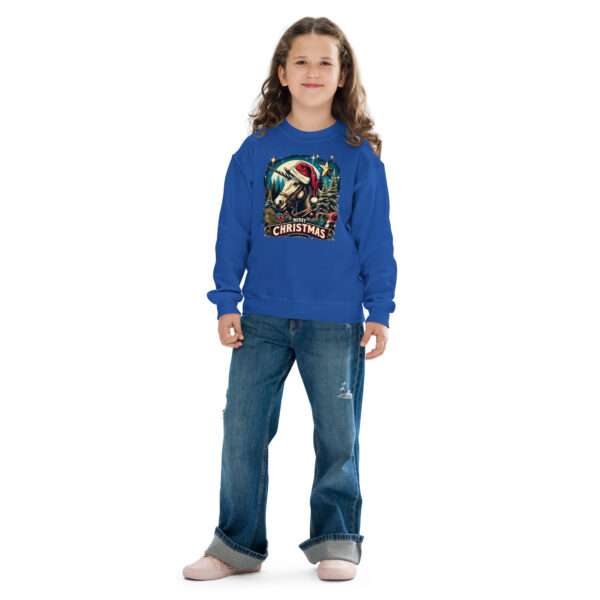 Merry Christmas Unicorn Kids Crewneck | Soft Fleece Unisex Sweatshirt | OEKO-TEX Certified - Image 39