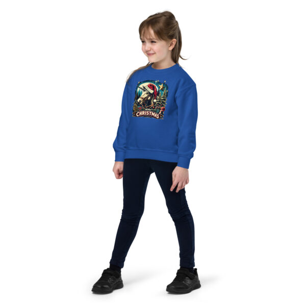 Merry Christmas Unicorn Kids Crewneck | Soft Fleece Unisex Sweatshirt | OEKO-TEX Certified - Image 43