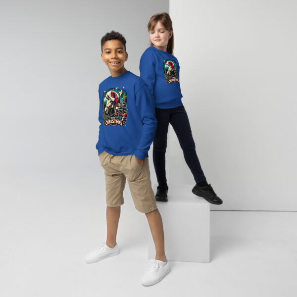 Merry Christmas Unicorn Kids Crewneck | Soft Fleece Unisex Sweatshirt | OEKO-TEX Certified - Image 44