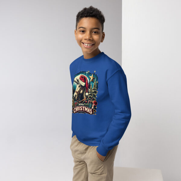 Merry Christmas Unicorn Kids Crewneck | Soft Fleece Unisex Sweatshirt | OEKO-TEX Certified - Image 42
