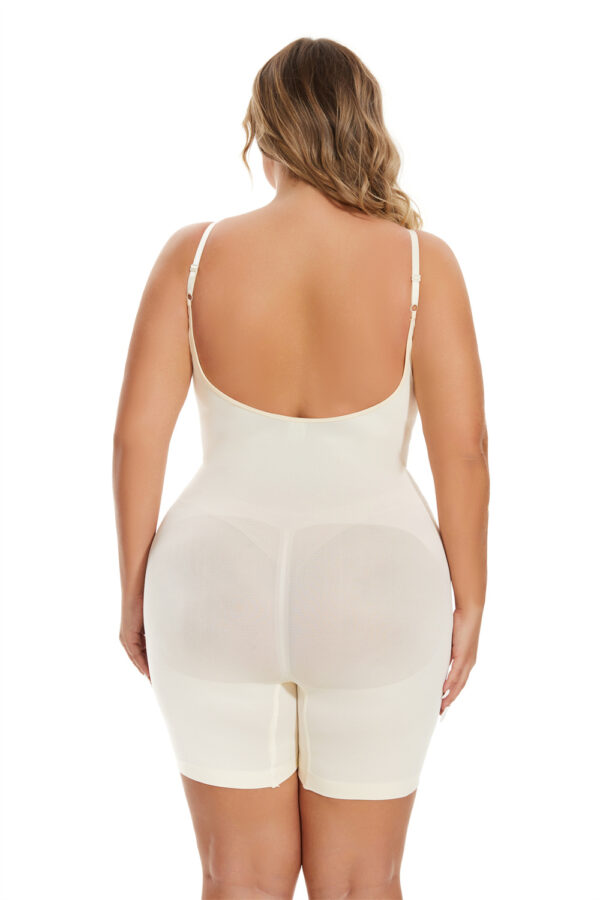 Seamless Waist-Cinching and Hip-Lifting Backless Shapewear Jumpsuit - Slimming Bodysuit for Women - Image 6