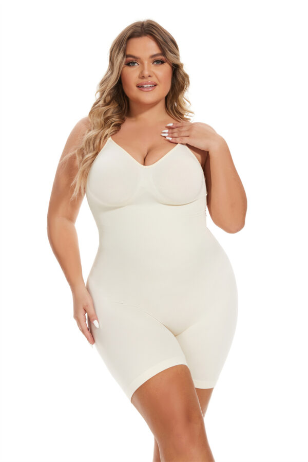 Seamless Waist-Cinching and Hip-Lifting Backless Shapewear Jumpsuit - Slimming Bodysuit for Women - Image 3