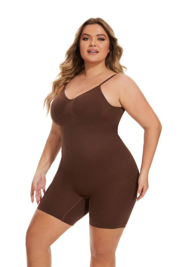 Seamless Waist-Cinching and Hip-Lifting Backless Shapewear Jumpsuit - Slimming Bodysuit for Women - Image 8
