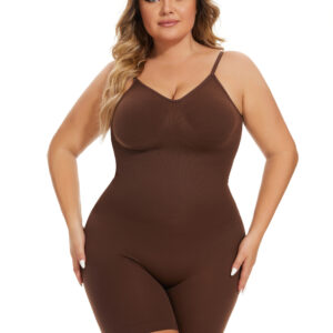 Seamless Waist-Cinching and Hip-Lifting Backless Shapewear Jumpsuit - Slimming Bodysuit for Women