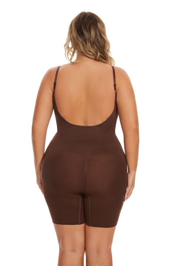 Seamless Waist-Cinching and Hip-Lifting Backless Shapewear Jumpsuit - Slimming Bodysuit for Women - Image 5