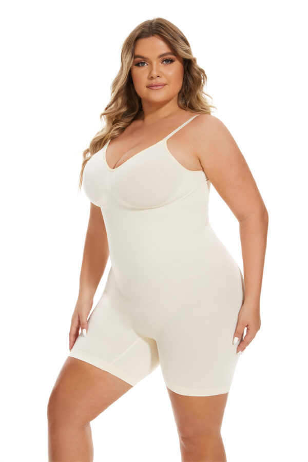Seamless Waist-Cinching and Hip-Lifting Backless Shapewear Jumpsuit - Slimming Bodysuit for Women - Image 7